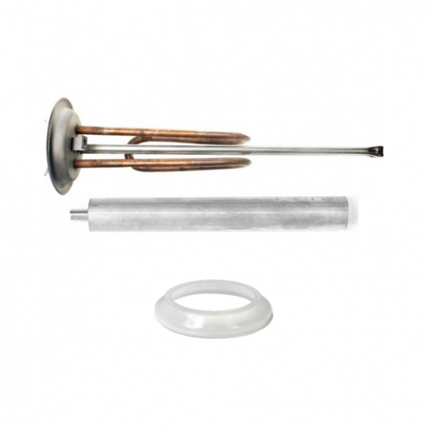 Комплект ТЭН 1,5 кВт (1500 Вт) RF для водонагревателя Electrolux фланец 92 мм + прокладка + анод, 10081K