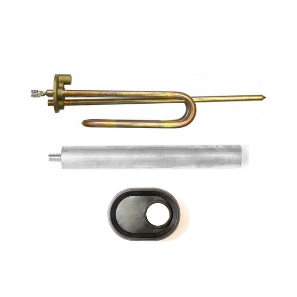 Комплект ТЭН 1,5кВт (1500Вт) RCA для водонагревателя Ariston + прокладка + анод, 3401242K