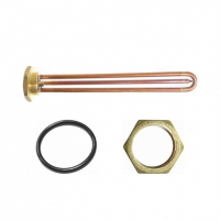 Комплект ТЭН 1,2кВт (1200Вт) RDT, резьбовой 42мм для Ariston, De Luxe, Real, Thermex, под анод М6 + прокладка + контргайка, 30290K