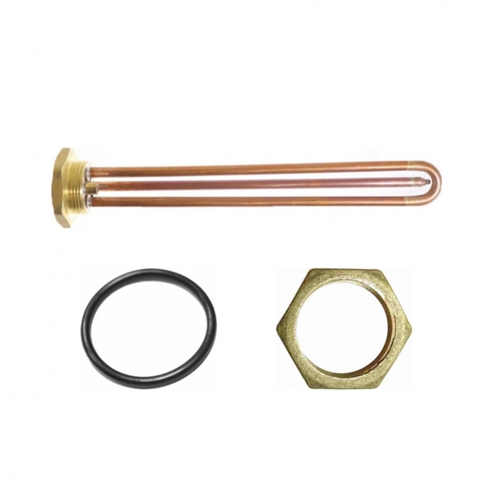 Комплект ТЭН 1,2кВт (1200Вт) RDT, резьбовой 42мм для Ariston, De Luxe, Real, Thermex, под анод М6 + прокладка + контргайка, 30290K